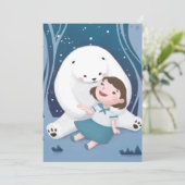 ポーラベア&チャイルドイラストレーション 招待状 (スタンド正面)