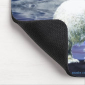 ポーラベア&ムーンワイルドライフマウスパッド マウスパッド (コーナー)