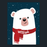 ポーラベアlクリスマスlホリデーカスタマイズ ポスター<br><div class="desc">ポーラパーソナライズされたベアのクリスマスと新年のポスター。ホリデーシーズンに最適な贈り物。カスタマイズお前の文字と一緒にホリカスタムーのポスターコレクションの一部。</div>