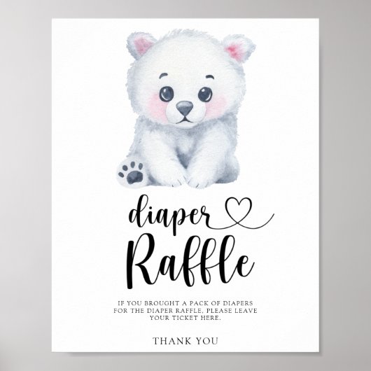 ポーラベビーベア – おむつラッフルポスター ポスター (正面)