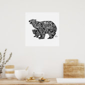 ポーラベ表現アカスタムープリント ポスター (キッチン)