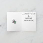 ポーラポップ・アートのベア表現チル熱い浴槽の夏 カード (内部)