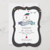 ポーラモダンベアクリスマス招待状ANYイベント 招待状 (正面)