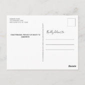 ポーラララレッドバッファロープレイドペットフォトコラージュH ポストカード (裏面)