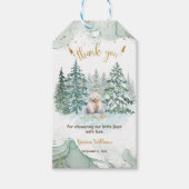 ポーラリトルクマ赤ちゃんシャワーありがとう ギフトタグ (正面)