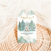 ポーラリトルクマ赤ちゃんシャワーありがとう ギフトタグ