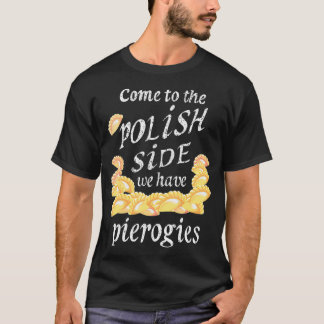 ポーランクールドサイドピエロおもしろいギスピエロギフード Tシャツ