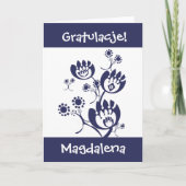 ポーランドおめでとうカード カード (正面)