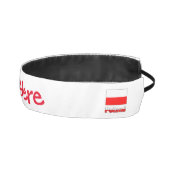 ポーランドおよびポーランド国旗の赤個人用設定 アスレチックヘッドバンド (右)