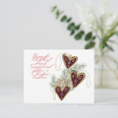 ポーランドからの甘いジンジャーブレッドの休日の伝統 インビテーションポストカード (スタンド正面)