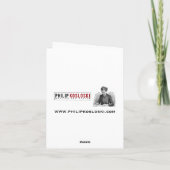 ポーランドか英国のクリスマスカード-崇敬 シーズンカード (裏面)