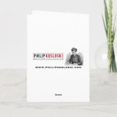 ポーランドか英国のクリスマスカード-崇敬(大きい) シーズンカード (裏面)