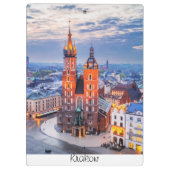 ポーランドでのクラクフの夜 クリップボード (裏面)