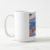 ポーランドでのクラクフの夜 コーヒーマグカップ (左)