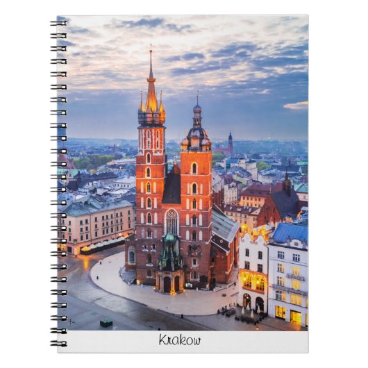 ポーランドでのクラクフの夜 ノートブック (正面)