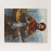 ポーランドでオレンジを売る貧しいユダヤ人女性 ジグソーパズル (横)