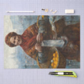 ポーランドでオレンジを売る貧しいユダヤ人女性 薄葉紙 (クラフト)