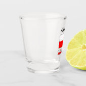 ポーランドとポーランド国旗と名前のショットグラス ショットグラス (左)