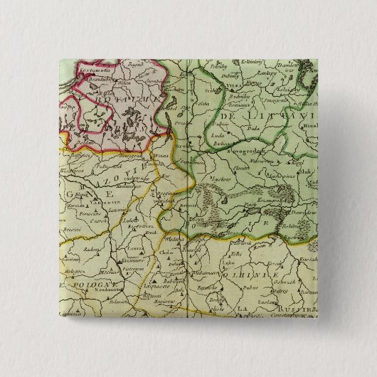 ポーランドとリトアニア 缶バッジ (正面)