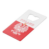 ポーランドとレッドポーランドイーグル クレジットカード栓抜き (裏面アングル)