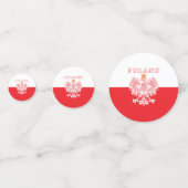 ポーランドとレッドポーランドイーグル コンフェッティ (裏面)