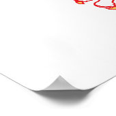 ポーランドとレッドポーランドイーグル ポスター (角)