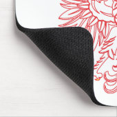 ポーランドとレッドポーランドイーグル マウスパッド (コーナー)