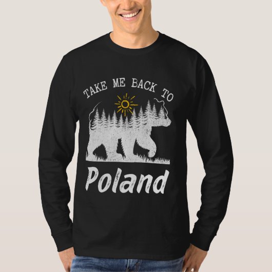 ポーランドに戻るヴィンテージポーランドバカンス Tシャツ (正面)