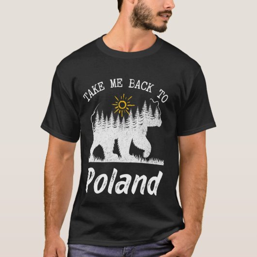 ポーランドに戻るヴィンテージポーランドバカンス Tシャツ (正面)
