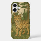 ポーランドのオオヤマネコ フォークアートの森 Case-Mate iPhoneケース (裏面)