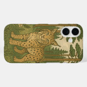 ポーランドのオオヤマネコ フォークアートの森 Case-Mate iPhoneケース (裏面 (横))