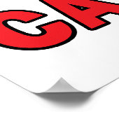 ポーランドのカナダ地図 ポスター (角)