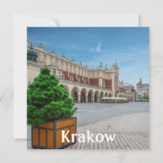 ポーランドのクラクフ旧市街にある広場 (正面)