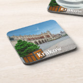 ポーランドのクラクフ旧市街にある広場 コースター (左側)