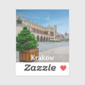ポーランドのクラクフ旧市街にある広場 シール (シート)