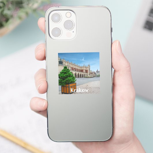 ポーランドのクラクフ旧市街にある広場 シール (スマートフォン)