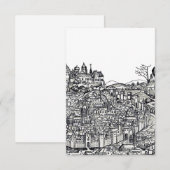 ポーランドのクラクフ最古の都市 サンキューカード (正面/裏面)