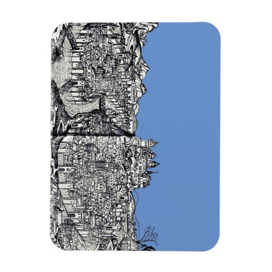 ポーランドのクラクフ最古の都市 マグネット (縦)