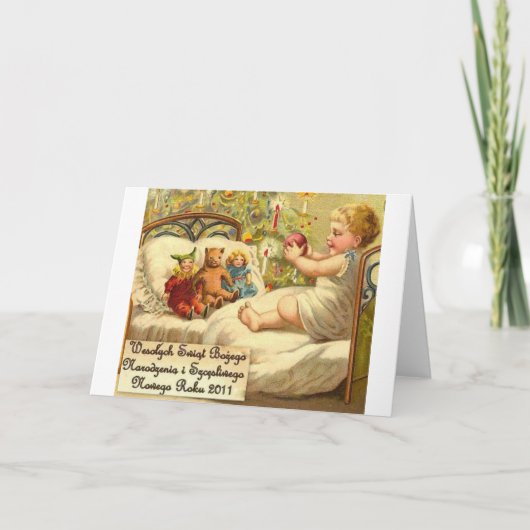 ポーランドのクリスマスのデザイン2 シーズンカード (正面)