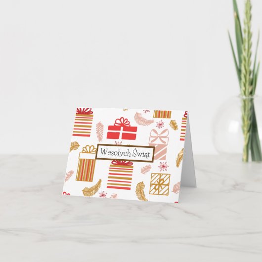 ポーランドのクリスマスカード カード (正面)