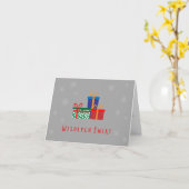 ポーランドのクリスマスカード クリスマスのポーランド語メッセージ カード (黄色い花)