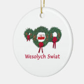 ポーランドのクリスマス2 セラミックオーナメント (左)