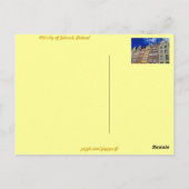 ポーランドのグダンスク旧市街 ポストカード (裏面)