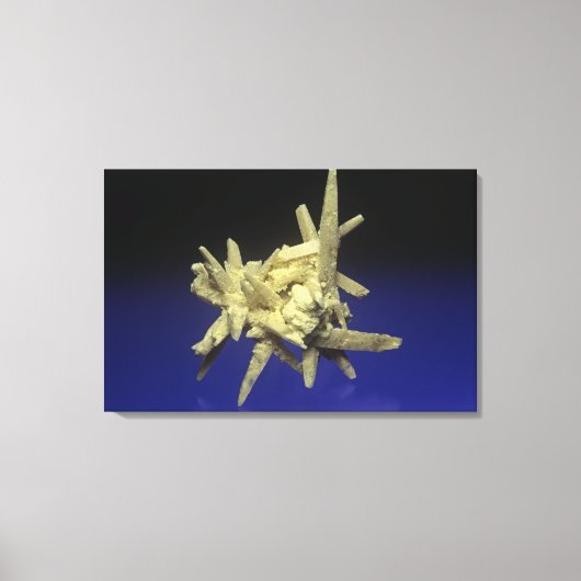 ポーランドのケレスティートで硫黄(S) キャンバスプリント (正面)