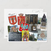 ポーランドのコラージュ ポストカード (正面/裏面)