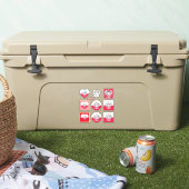 ポーランドのシール&ポーランド国旗、ハート旅行/スポーツ シール (クーラー)