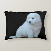 ポーランドのタトラの子犬の愛らしい枕 アクセントクッション (正面)