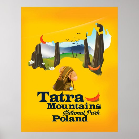 ポーランドのタトラ山国立公園 ポスター (正面)