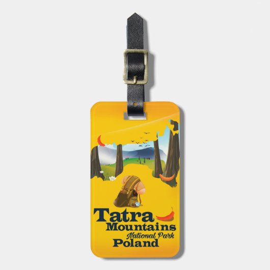ポーランドのタトラ山国立公園 ラゲッジタグ (正面縦)