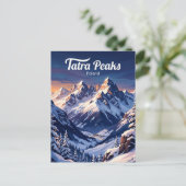 ポーランドのタトラ山脈 ポストカード (スタンド正面)